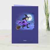 Carte Vapeur d'un balai - Wicca Halloween 1 (Dos)