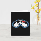 Carte Vapins de snowboard en plein air - Snowboard (Fleur jaune)