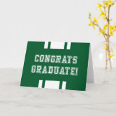 Carte Varsity Félicitations Diplômé Couleur Modifiable (Fleur jaune)