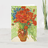 Carte Vase avec Cornflowers et Poppies, Van Gogh (Devant)