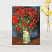 Carte Vase avec des pavots rouges par Vincent van Gogh (Fleur jaune)