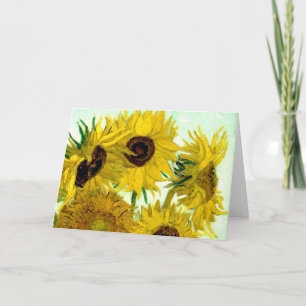 Carte Vase avec douze tournesols, beaux-arts de Van Gogh