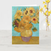 Carte Vase avec douze tournesols par Vincent Van Gogh (Fleur jaune)