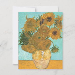 Carte Vase avec douze tournesols par Vincent van Gogh