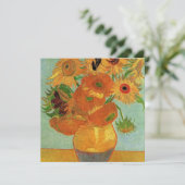 Carte Vase avec douze tournesols, van Gogh (Debout devant)