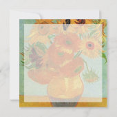 Carte Vase avec douze tournesols, van Gogh (Dos)
