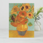 Carte Vase avec douze tournesols, van Gogh (Debout devant)