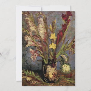 Carte Vase avec Gladioli par Vincent van Gogh