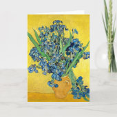 Carte Vase avec Irises, Vincent Van Gogh Découpage (Devant)