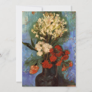 Carte Vase avec oeillets par Vincent van Gogh