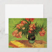 Carte Vase avec Oleanders et livres par Vincent van Gogh (Devant / Derrière)