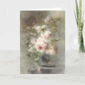 Carte Vase avec roses (Devant)