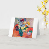 Carte Vase avec Roses et Anémones, Van Gogh (Fleur jaune)