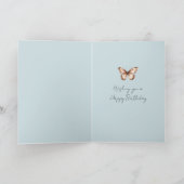 Carte Vase Blueberries Cupcake Birthday (Intérieur)