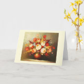 Carte Vase de fleurs (Fleur jaune)