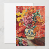 Carte Vase de Fleurs à la Draperie Rouge | Louis Valtat (Devant / Derrière)