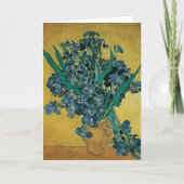 Carte Vase de fleurs avec iris de Vincent van Gogh (Devant)