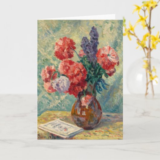 Carte Vase de Fleurs | Maximilien Luce (Fleur jaune)