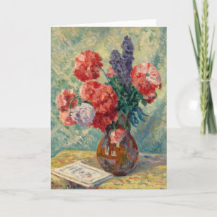 Carte Vase de Fleurs Maximilien Luce