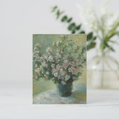 Carte Vase de fleurs par Claude Monet (Debout devant)