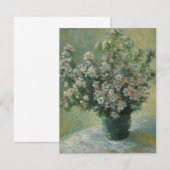 Carte Vase de fleurs par Claude Monet (Devant / Derrière)