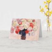 Carte Vase De Peonies Par Claude Monet (Fleur jaune)