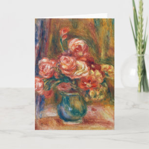 Carte Vase de Rose   Renoir