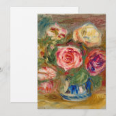 Carte Vase de Rose | Renoir (Devant / Derrière)