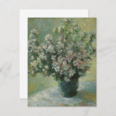 Carte Vase des fleurs de Claude Monet (Devant / Derrière)