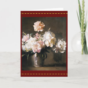 Carte Vase des pivoines