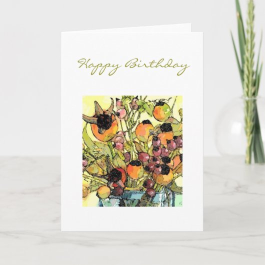 Carte Vase et fleurs (Devant)