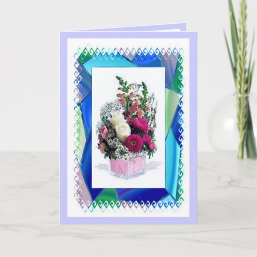 Carte Vase Florale (Devant)
