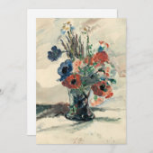 Carte Vase mit Blumen | Lovis Corinth (Devant / Derrière)