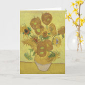 Carte Vase with Twelve Sunflowers by Vincent van Gogh (Fleur jaune)