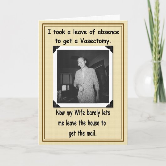 Carte Vasectomie - Bien Se Porter (Devant)