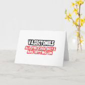 Carte Vasectomies... Garçons Cool (Fleur jaune)