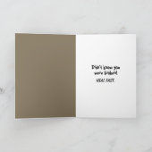 Carte Vasectomy Basset Hound Dog Surprise (Intérieur)