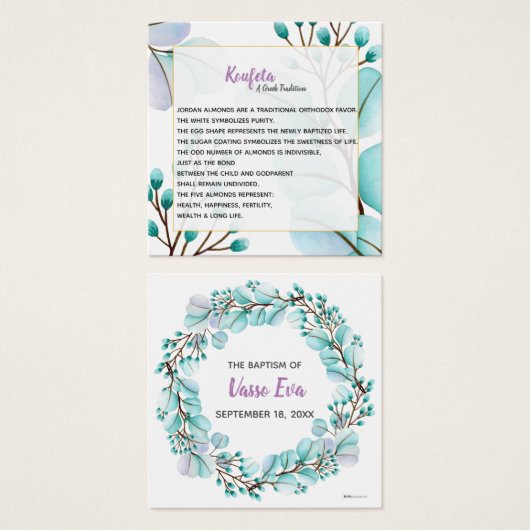 Carte Vasso Koufeta (Devant & derrière)