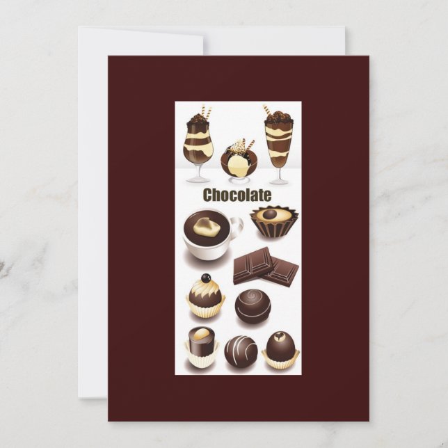 Carte Vecteurs stocks - Chocolat (Devant)