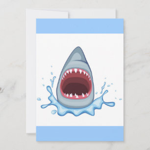 Carte vectorstock_383155 Dents de requin caricaturés aff