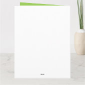 Carte Vegan Fier D'Être Un Végan (Dos)