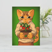 Carte Vegan Gardener Chat (Debout devant)