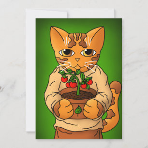 Carte Vegan Gardener Chat