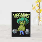 Carte Vegan Gym Bodybuilding Vegans (Fleur jaune)