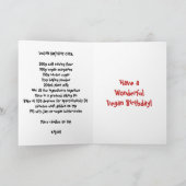 Carte Vegan Party Joyeux anniversaire (Intérieur)