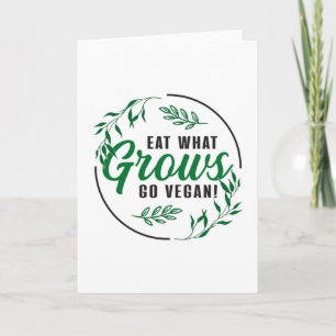 Carte Veganism Vegans droits animaux Vegan Funny cadeau