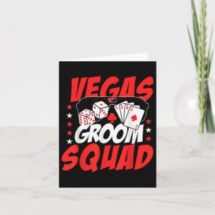 Carte Vegas Groom Squad Mariage Bachelor Party