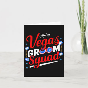 Carte Vegas Groom Squad Vegas Bachelor Party Marié