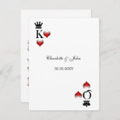 Carte Vegas Wedding rsvp (Devant / Derrière)