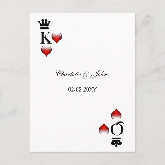 Carte Vegas Wedding rsvp (Devant)